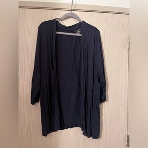 Lane Bryant navy Open Front Cardigan